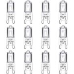 Jalleria - lot de 12 ampoule halogne g9 40w 230v dimmable 0 - 100%, 560lm, blanc chaud 2700k, g9 bi ...