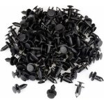 Jalleria - 120 pi�ces clips de fixation rivet de fixation en plastique pour la voiture noir voiture clips ...