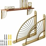 Jalleria - lot de 2 Équerre pour Étagere murale 200mm support console acier inoxydable equerre murale ... Jalleria - lot de 2 Équerre pour Étagere murale 200mm support console acier inoxydable equerre murale ...