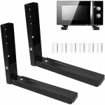 2 pices support mural pour micro ondes, supports micro ondes, universel support pour four  micro ondes, ...