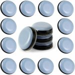 24pcs patins en teflon pour meubles 25 mm (rond) - patins glisseurs pour meubles - planeur patins pour ...