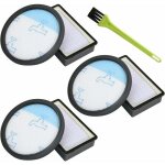 3 lot filtres pour rowenta compact power cyclonic ro3731ea ro3718ea ro3753ea, filtre hepa de rechange ...