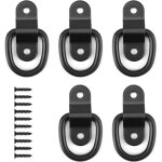 Jalleria - 5 pi�ces anneaux d'arrimage en d, anneau de fixation en fer pour sangle, crochet arrimage ...