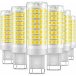 Jalleria - lot de 6 ampoules led g9, sans scintillement, 7 w, blanc froid 6000 k, 650 lm, �quivalent ...