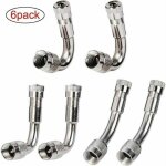 Jalleria - 6 pices pneu valve rallonge va, pneu valve de adaptateur, air pneu valve extension, pneu ...