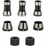 6pcs mandrin de fraiseuse, 6 mm 6. 35 mm 8 mm collet mandrin affleureuse, mandrin de fraise  bois, pince ...