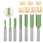 7 pièces fraise droite defonceuse, routeur droite à simple duble flûte à bois, fraise defonceuse 6mm, ... 7 pièces fraise droite defonceuse, routeur droite à simple duble flûte à bois, fraise defonceuse 6mm, ...