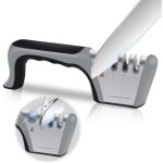 Jalleria - aiguiseur couteaux professionnel, 4 - en - 1 aiguiseur de cuisine affuteur couteau et ciseaux, ...