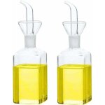Bouteille d'huile en verre distributeur d'huile d'olive bouteille en verre distributeur de mesure de ...