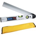 Jalleria - goniom�tre num�rique 400 mm / 16 pouces 0 225 �, r�gle d'angle horizontale num�rique, r�tro�clairag ...