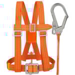 Harnais de scurit avec longe, harnais anti chute, baudrier escalade, avec support ventral epaissi, ...