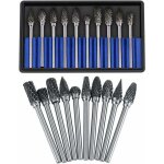 Jeu de fraises en carbure fichiers rotatifs acier au tungstne 10pcs diamtre tte coupe pour fraise ...