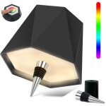 Lampe de bouteille led  batterie  intensit variable, 16 couleurs rvb, tanche ip54, sans fil, tactile, ...