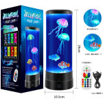 Jalleria - lampe  lave en forme de mduse, lampe sensorielle pour aquarium pour tous les ges, lampe ...