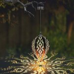 Lanterne solaire extrieure jardin led jardin suspendu lumire ip44 tanche solaire lampe suspendue lanterne ...