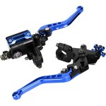 Leviers d'embrayage de frein de moto universels 7 / 8in, ensemble de poigne de leviers d'embrayage de ...