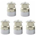 Jalleria - paquet de 5 convertisseurs de douille d'ampoule b22 � e14 douille de douille b22 passer au ...