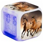 Jalleria - rveil cheval - alarme animale - led - avec lumire - brillant dans la nuit - pour enfants ...