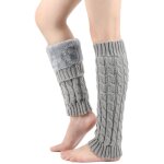 Jambire femmes, tricotes gutres de jambe leg warmer, longues chaussettes crochet knit boot cover, ...