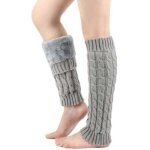 Jambi�re femmes, tricot�es gu�tres de jambe leg warmer, longues chaussettes crochet knit boot cover, ...