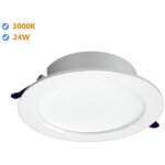 Jandei - downlight led encastrable rond oasis 24w 3000k cadre blanc srie led oasis