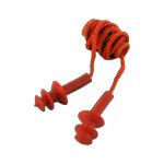 Lot 10 paires bouchons oreilles reutilisables avec cordelette - blister brochable