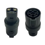 Adaptateur de chargement de type 1 (j1772) vers tesla 80a / 250v ac, compatible avec chargeur mobile ...