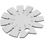 Jauge de biseau en acier inoxydable, jauge d'angle de biseau de 15 � 120 degr�s, rapporteur de bords ...