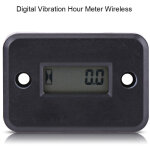 Jauge de compteur horaire de vibration num�rique sans fil pour machine vibrante moto atv bateau marin ...