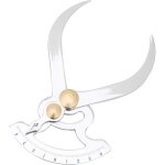 Jauge d'�paisseur en acier inoxydable, �triers de tournage sur bois � cuve double pour r�gle de mesure ...