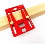 Jauge de marquage pr�cise en alliage d'aluminium rouge / bleu � queue d'aronde, joints en bois, gabarit ...