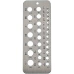 Memkey - jauges mtriques de perage en acier inoxydable 1 - 13 mm outil de mesure pour crous mtriques, ...