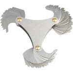 Jauge de prise de filetage pliable inox, jauge à pas de vis 60° americaine en acier inoxydable, jauge ... Jauge de prise de filetage pliable inox, jauge à pas de vis 60° americaine en acier inoxydable, jauge ...