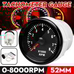 Jauge de régime de tachymètre de compte - tours de 2 '52mm 0 - 8000 tr / min pour les moteurs à essence ... Jauge de régime de tachymètre de compte - tours de 2 '52mm 0 - 8000 tr / min pour les moteurs à essence ...