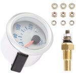 Jauge de temp�rature de l'eau, 52 mm, 5, 1 cm, moteur de voiture num�rique � led bleue, jauge de temp�rature ...
