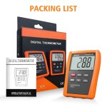 Jauge de temp�rature thermocouple k - type haute pr�cision thermom�tre num�rique industriel avec sonde ...