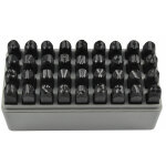 Jbm - jeu de 36 pieces, poincons de lettres et chiffres a frapper 8 mm