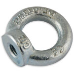 Anneau de levage femelle en acier zingu� c15 m6 90kg chapuis 901 / 6z