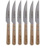 Coffret 6 couteaux grill hetre microdente - jean dubost