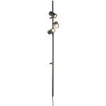 Jeana luxe - applique murale avec interrupteur - 3 lumière - l 14 cm - noir - moderne - éclairage intérieur ... Jeana luxe - applique murale avec interrupteur - 3 lumière - l 14 cm - noir - moderne - éclairage intérieur ...