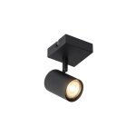 Jeana - spot plafond, plafonnier - 1 lumi�re - l 105 mm - noir - moderne - �clairage int�rieur - salon ...