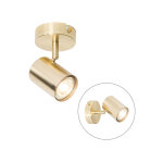Jeana - spot plafond, plafonnier - 1 lumi�re - l 95 mm - laiton - moderne - �clairage int�rieur - salon ...