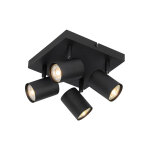 Jeana - spot plafond, plafonnier - 4 lumi�re - l 200 mm - noir - moderne - �clairage int�rieur - salon ...