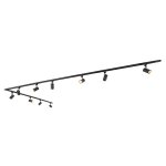 Jeana - syst�me sur rail spot luminaire plafond, plafonnier compatible pour led - 10 lumi�re - l 476 ...