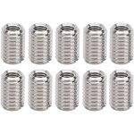 Jeffergarden 10 pi�ces filetage r�paration �crou en acier inoxydable accessoire de fixation m5 x 0. 8mm ...