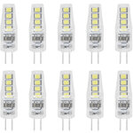 Jeffergarden - 10 pièces g4 8led lumière 2835 puces de lampe 2w 360 angle pc lampe ampoule pour bureau ... Jeffergarden - 10 pièces g4 8led lumière 2835 puces de lampe 2w 360 angle pc lampe ampoule pour bureau ...