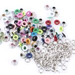 Jeffergarden lot de 100 ?illets m�talliques de 5 mm pour scrapbooking, boucle et accessoires de maroquinerie ...
