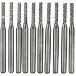 Jeffergarden 10pcs fraise en carbure cémenté fin mill gravure bits sculpture perceuse coupeur smt / cnc ... Jeffergarden 10pcs fraise en carbure cémenté fin mill gravure bits sculpture perceuse coupeur smt / cnc ...