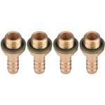 Jeffergarden 4 adaptateurs � vis creuse m8 pour syst�me de refroidissement d'huile de moto, m121, 25 ...