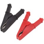 Jeffergarden 4 pi�ces pinces crocodiles, pinces de batterie en cuivre avec c�bles de d�marrage � ressort ...